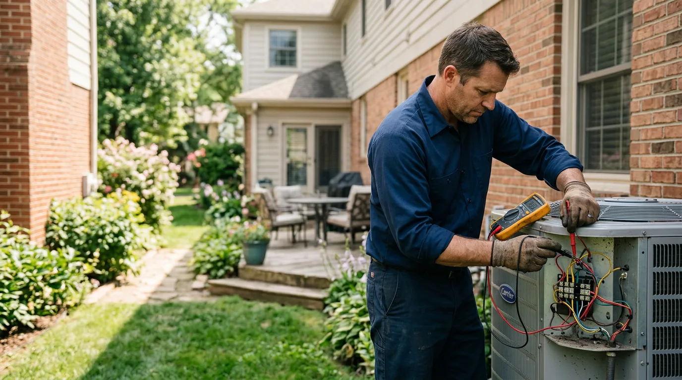 HVAC technician working near Fleming, PA